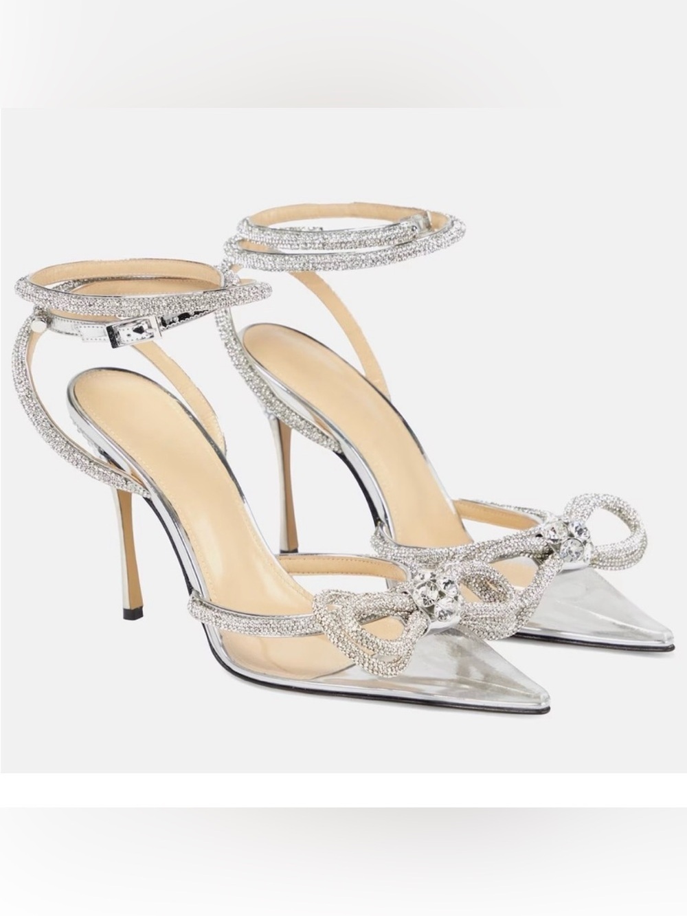 Mach & Mach Double Bow embellished pumps size 40 never worn